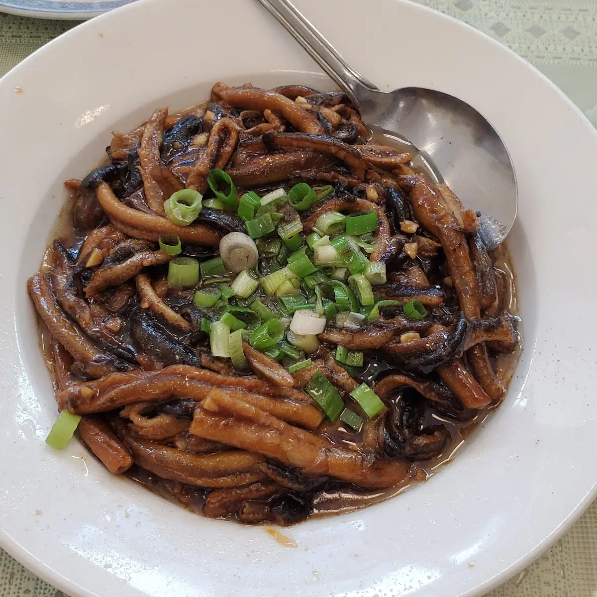 shanghai style stir-fried eel 清炒鱔糊